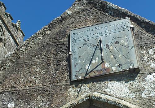 Photo Gallery Image - Sundial over the entrance to the Parish Church